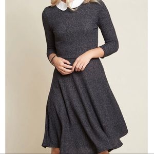 Fabulous ModCloth detailed sweater dress